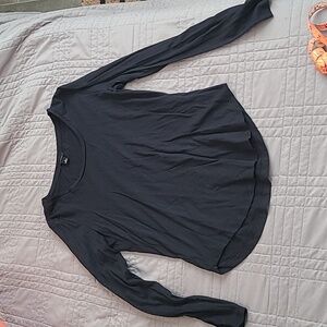 Ann Taylor long sleeve Navy cotton shirt, never worn NWOT